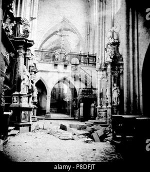 67 c potres 1880 Kathedrale BDM Zagreb. Stockfoto