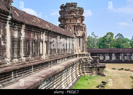 Inneren Tempel in Angkor Wat, Siem Reap, Kambodscha Stockfoto