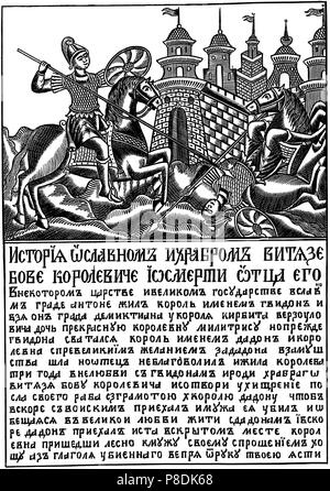 Bova die King's Sohn (lubok). Museum: Staat A Puschkin-Museum für bildende Künste, Moskau. Stockfoto