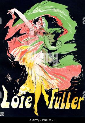 Loïe Fuller (Poster). Museum: private Sammlung. Stockfoto