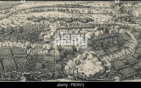 Tercio. Detail der Schlacht von Lützen, 1632. Museum: Bayerische Staatsbibliothek, München. Stockfoto