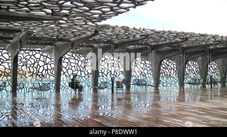 (MUCEM) Museum für Europäische und mediterrane Kulturen in Marseille. Stockfoto