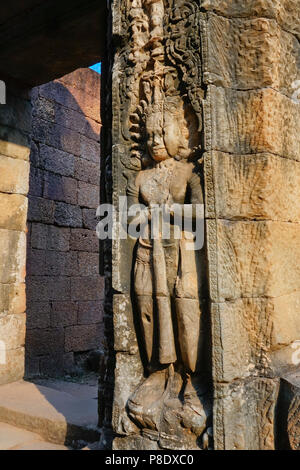 Preah Khan Tempel in der Tempelanlage Angkor Wat, Siem Reap, Kambodscha. Stockfoto