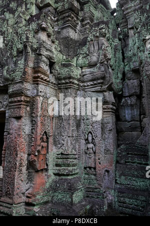 Preah Khan Tempel in der Tempelanlage Angkor Wat, Siem Reap, Kambodscha. Stockfoto