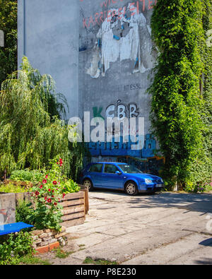 Berlin Prenzlauer Berg Ausland Gebäude Exterieur. Ort der experimentellen und improvisierten Musik in ehemaligen squat Gebäude. Ausland (im Ausland oder Ove Stockfoto