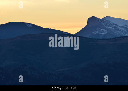 Berglandschaft in der Nähe von La Pobla de Segur, Andorra, Spanien Stockfoto