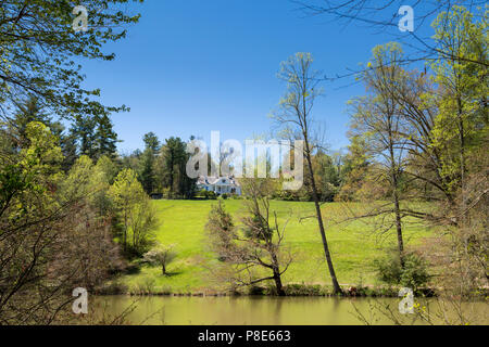 Frühling bei Carl Sandburg Home National Historic Site, Flat Rock, North Carolina, USA Stockfoto