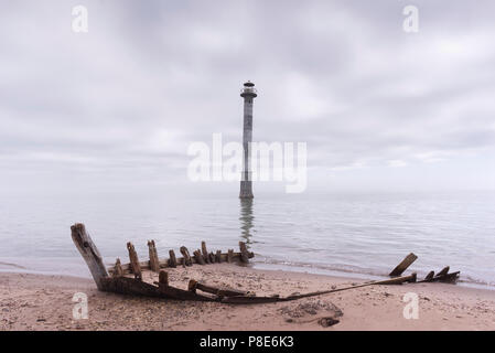 Kiipsaare Leuchtturm der Insel Saaremaa, Estland. Stockfoto