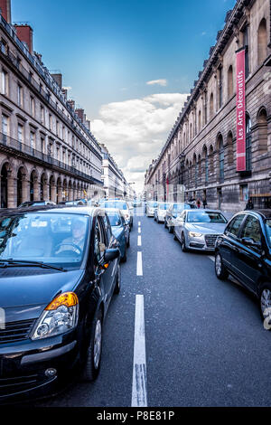 Straßen von Paris, Frankreich. Stockfoto