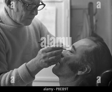 Ich Monster (1971) Christopher Lee, gebildet von Make-up Artist Harry Frampton, Datum: 1971 Stockfoto