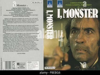 Ich Monster (1971) Christopher Lee, der Werbung Informationen, Datum: 1971 Stockfoto