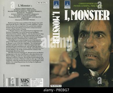 Ich Monster (1971) Christopher Lee, der Werbung Informationen, Datum: 1971 Stockfoto