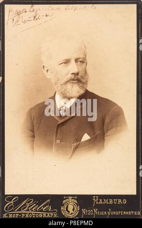Portrait des Komponisten Pjotr Iljitsch Tschaikowsky (1840-1893). Museum: private Sammlung. Stockfoto