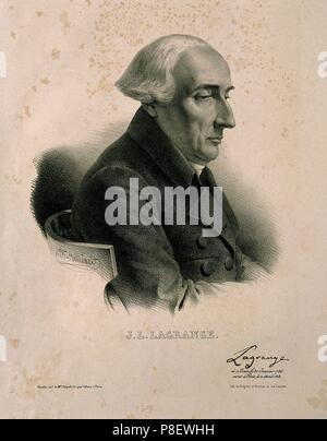 Portrait Der Mathematiker Joseph-Louis Lagrange (1736-1813). Museum: private Sammlung. Stockfoto