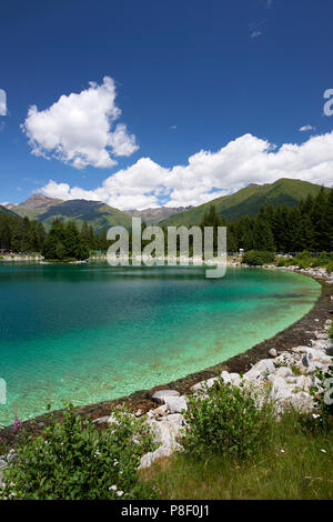 Ponte di Legno (BS), Italien, die valbione See Stockfoto