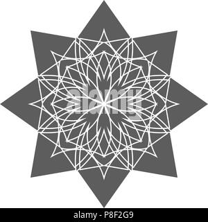 Kreisförmige Geometrisches Ornament. Stock Vektor