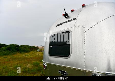 Airstream Reisen Sport Trailer Stockfoto