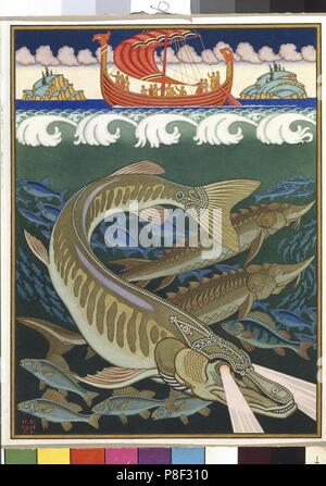 Meer Reich. Abbildung: für Alte russische Legende "Wolga". Museum: Staatliches russisches Museum, St. Petersburg. Stockfoto