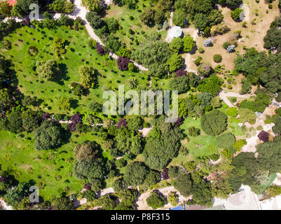Antenne Drone Ansicht von Fenerbahce Istanbul Park in Kadiköy/Meer. Stadtbild Stockfoto