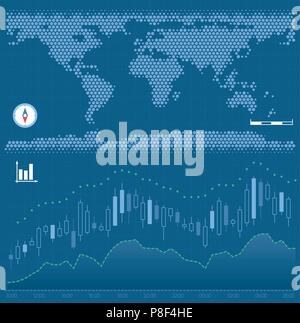 Global Exchange Markt Stock Vektor