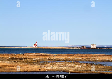 Reisebericht - Neufundland, Kanada, Leuchtturm, Lightstation Stockfoto