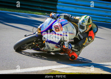 Peter Hickman 28/06/2018 BSB-Test Cadwell Park Stockfoto