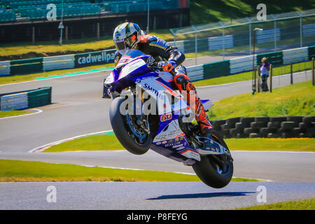 Peter Hickman 28/06/2018 BSB-Test Cadwell Park Stockfoto