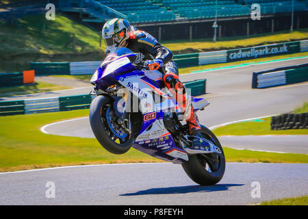 Peter Hickman 28/06/2018 BSB-Test Cadwell Park Stockfoto