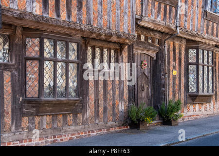 De Vere Haus in Lavenham, Suffolk, in Harry Potter und die Heiligtümer des Todes Teil 1, als das Haus, in dem Harrys Eltern getötet wurden von Herrn empfohlene Stockfoto