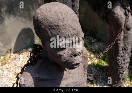 STONE Town, Sansibar - Januar 9, 2015: Monument der Sklaven, die Opfer der Sklaverei Stockfoto