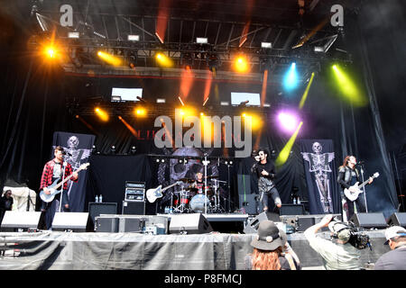 Rock auf der Strecke Music Festival 2018 MAPFRE Stadion in Columbus, OH, USA am 20. Mai 2018 - Tag 3 Mit: Wie ein Sturm Wo: Columbus, Ohio, United States Wenn: 18. Mai 2018 Quelle: Adam Bielawski/WENN.com Stockfoto