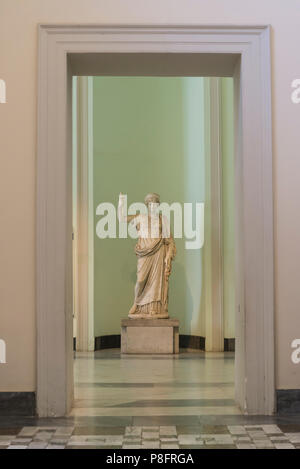 Hera Statue, Sammlung Farnese, Archäologisches Museum, Neapel, Italien Stockfoto