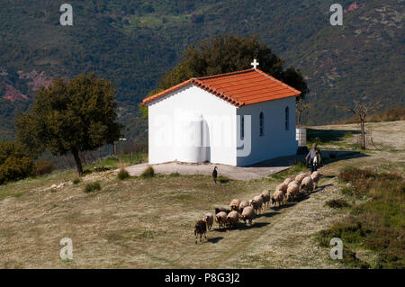 Kirche, Agia Paraskeuh, Kalanistra, Achaia, Peloponnes, Griechenland Stockfoto