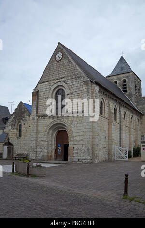 Kirche Saint-Gilles, ich werde e-Bouchard, Indre-et-Loire, Frankreich, Europa Stockfoto