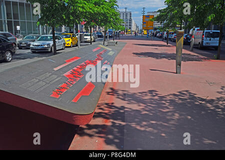 Boulevard der Stars, Potsdamer Platz, Berlin-Tiergarten, Berlin, Deutschland Stockfoto