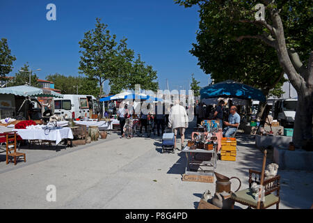 La Rochelle, Markt, Südwesten Frankreichs und Hauptstadt des Département. Frankreich, Europa Stockfoto