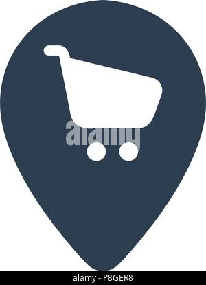 Store-Standort-Symbol Stock Vektor