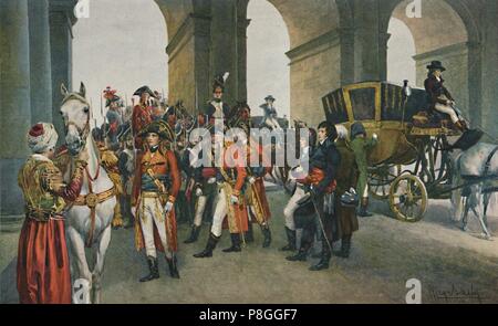 "Die Konsuln in Besitz nehmen den Tuilerien", 10. August 1792, (1896). Artist: Unbekannt. Stockfoto