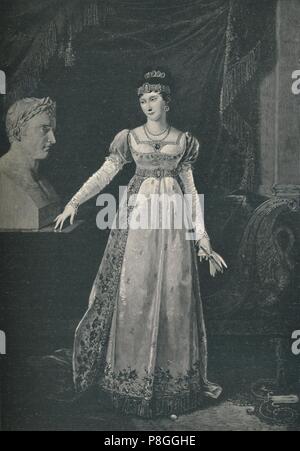 'Marie-Pauline Bonaparte - Madame Leclerc, Prinzessin Borghese', c 1806, (1896). Artist: M Haider. Stockfoto