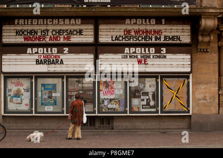 Alte Filme, alte Kino, retro Film, Kino Stockfoto