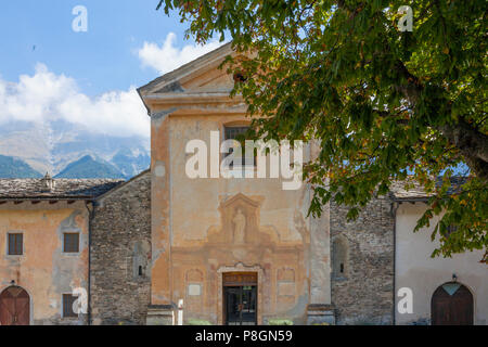 Abtei Novalesa (Italienisch: Abbazia di Novalesa) Benediktinerkloster Valle di Susa, Piemont, Italien Stockfoto