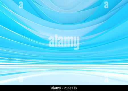 Abstrakte Architektur Raum. 3D-Rendering Stockfoto