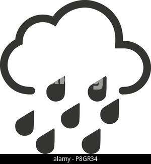 Heavy Rain Symbol Stock Vektor