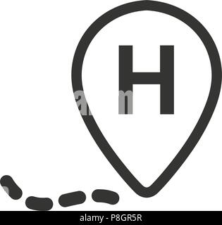 Symbol für das Krankenhaus Stock Vektor