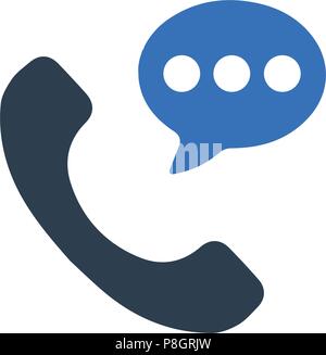 Telefon Gespräch Symbol Stock Vektor