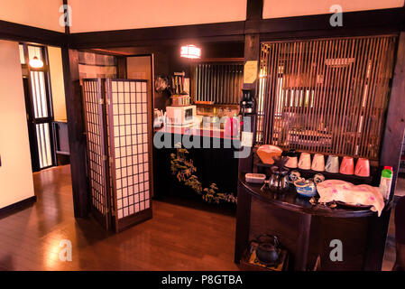 Haus in Yugawara im japanischen Stil in der Nähe von Hakone, Japan Stockfoto