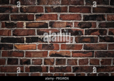 Alten Ziegel Wand Hintergrund Stockfoto