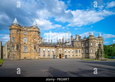 Den Palast von Holyrood House in Edinburgh. Stockfoto