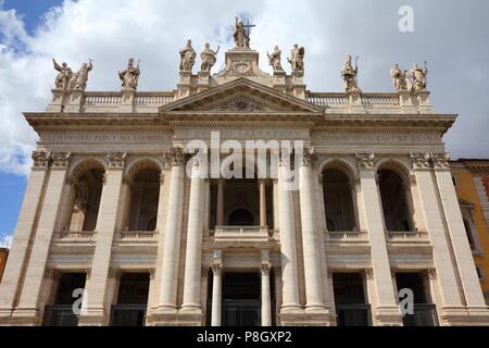 Rom, Italien - berühmte päpstlichen Erzbasilika San Giovanni in Laterano, offiziell die Kathedrale von Rom. Stockfoto