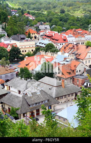 Drawsko Pomorskie, Polen - Stadt Architektur Luftbild. Stockfoto